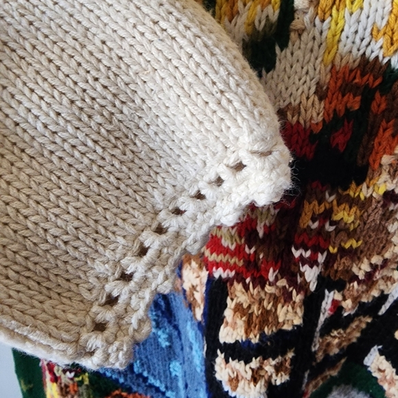 Vintage Heirloom Collectibles 1996 Harvest Knit Sweater Women’s Large 3D Pumpkin - Picture 7 of 10